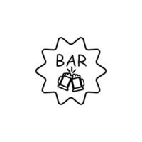 Bar Zeichen Vektor Symbol