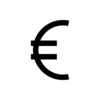 euro tecken vektor ikon
