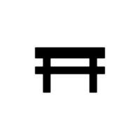 Tabelle Glyphe Vektor Symbol