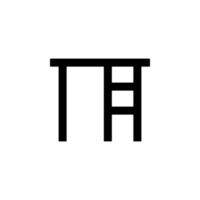 Computer Tabelle Glyphe Vektor Symbol