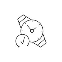 Armbanduhr, Zeit, Uhr Vektor Symbol