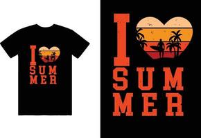 sommar tshirt design, beställnings- t-shirt design vektor