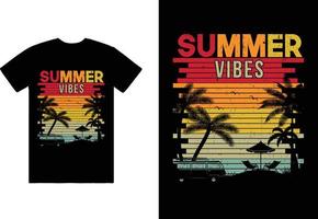 sommar tshirt design, beställnings- t-shirt design vektor