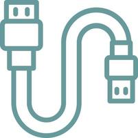 USB-Kabel Vektor Icon Design