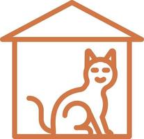 sällskapsdjur hus vektor ikon design