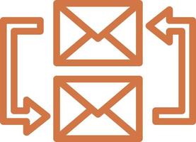 Austausch Mails Vektor Symbol Design