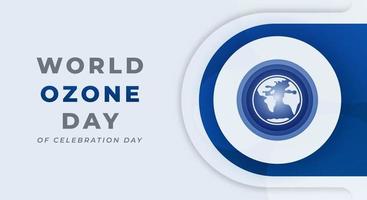 värld ozon dag firande vektor design illustration för bakgrund, affisch, baner, reklam, hälsning kort