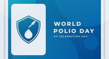 Welt Polio Tag Feier Vektor Design Illustration zum Hintergrund, Poster, Banner, Werbung, Gruß Karte