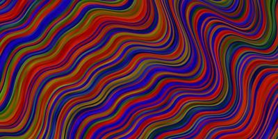 ljus flerfärgad vektorbakgrund med böjda linjer. vektor