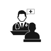 medicinsk konsult ikon. redigerbar vektor eps symbol illustration.