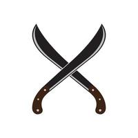 machete ikon symbol, illustration design mall vektor