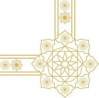 islamisch Rand Ecke Illustration vektor