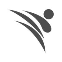 Karate Symbol Logo Design vektor
