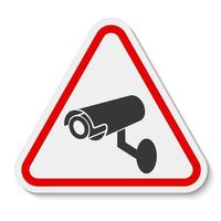 CCTV-Überwachungskamera-Symbolzeichen, Vektorillustration, isolieren auf weißem Hintergrundetikett .eps10 vektor