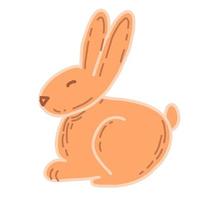 Orange Ostern Hase vektor