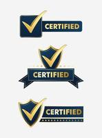einstellen von iso Zertifizierung Briefmarke und Etiketten Qualität Verwaltung System, iso 9001, iso 22000, iso 14001 vektor