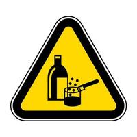 Chemikalien in Gebrauch Symbol Zeichen isolieren auf weißem Hintergrund, Vektor-Illustration eps.10 vektor