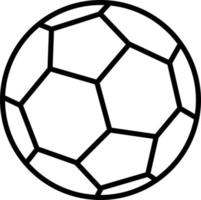 enkel ClipArt stil fotboll fotboll boll ikon vektor