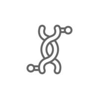 Genetik, DNA Struktur Vektor Symbol