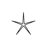 Star Linie Vektor Symbol