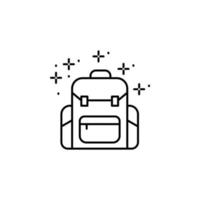 reisen, Rucksack Vektor Symbol