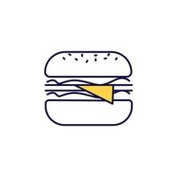 Cheeseburger Vektor Symbol