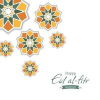 islamic prydnad för eid al fitr design vektor