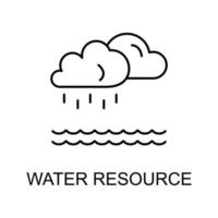 vatten resurs vektor ikon