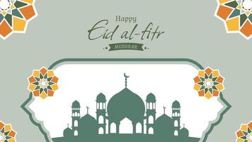 eid al fitr Banner Vorlage Design vektor