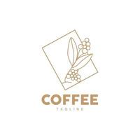 Kaffee Logo, Kaffee Baum Design, Cafe trinken Vektor, Symbol Marke Illustration Symbol vektor