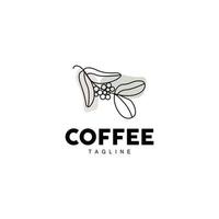 Kaffee Logo, Kaffee Baum Design, Cafe trinken Vektor, Symbol Marke Illustration Symbol vektor