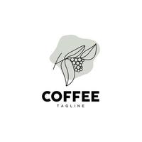 Kaffee Logo, Kaffee Baum Design, Cafe trinken Vektor, Symbol Marke Illustration Symbol vektor