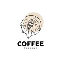 Kaffee Logo, Kaffee Baum Design, Cafe trinken Vektor, Symbol Marke Illustration Symbol vektor