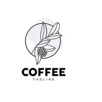 Kaffee Logo, Kaffee Baum Design, Cafe trinken Vektor, Symbol Marke Illustration Symbol vektor