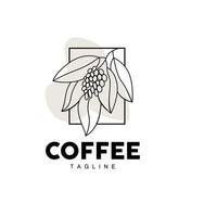 Kaffee Logo, Kaffee Baum Design, Cafe trinken Vektor, Symbol Marke Illustration Symbol vektor