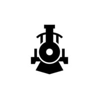 Vorderseite Aussicht Transport, Lokomotive Vektor Symbol