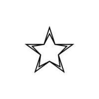 Star Linie Vektor Symbol