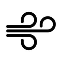 Wind Geschwindigkeit Symbol. Wind Wolken Symbol Wetter Prognose Piktogramm. Wind Symbol, Wind weht windig Wetter. Luft Symbole, Gekritzel Wind. Winde und Wolken Wetter Symbol. vektor