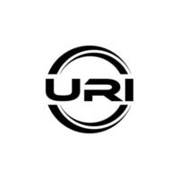 uri Brief Logo Design im Illustration. Vektor Logo, Kalligraphie Designs zum Logo, Poster, Einladung, usw.