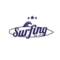 logotyp surfing vektor mall illustration