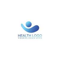 kreativ abstrakt modern klinik sjukhus logotyp design färgrik lutning klinik logotyp mall vektor