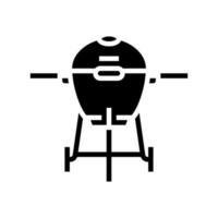 Raucher Rindfleisch Glyphe Symbol Vektor Illustration