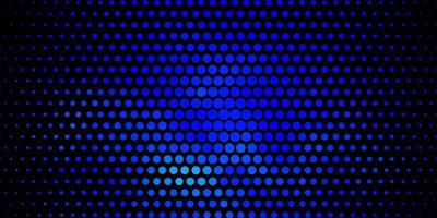 dunkelblauer Vektorhintergrund mit Kreisen. vektor