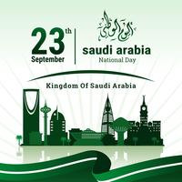 Saudiarabisk nationaldag vektor