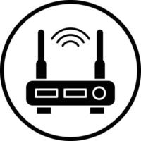 W-lan Router Vektor Symbol Design