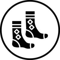 Socken-Vektor-Icon-Design vektor