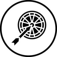 Dartscheibe Vektor Symbol Design