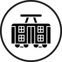 Straßenbahn-Vektor-Icon-Design vektor