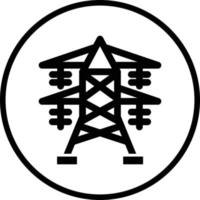 Elektroturm-Vektor-Icon-Design vektor