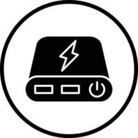 Powerbank-Vektor-Icon-Design vektor